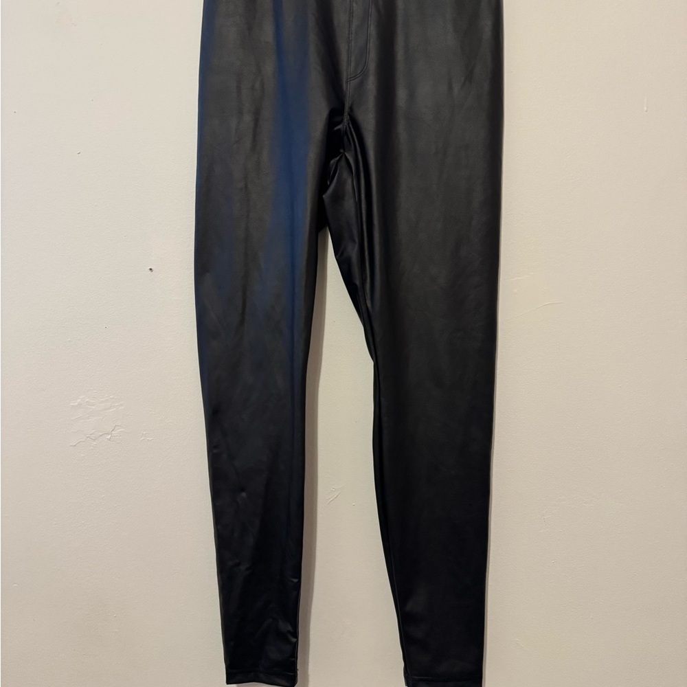 🎉Real Luxe Black Leather Leggings